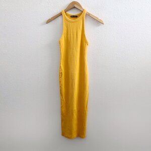 ZARA Ribbed Midi Tank Dress Small Size